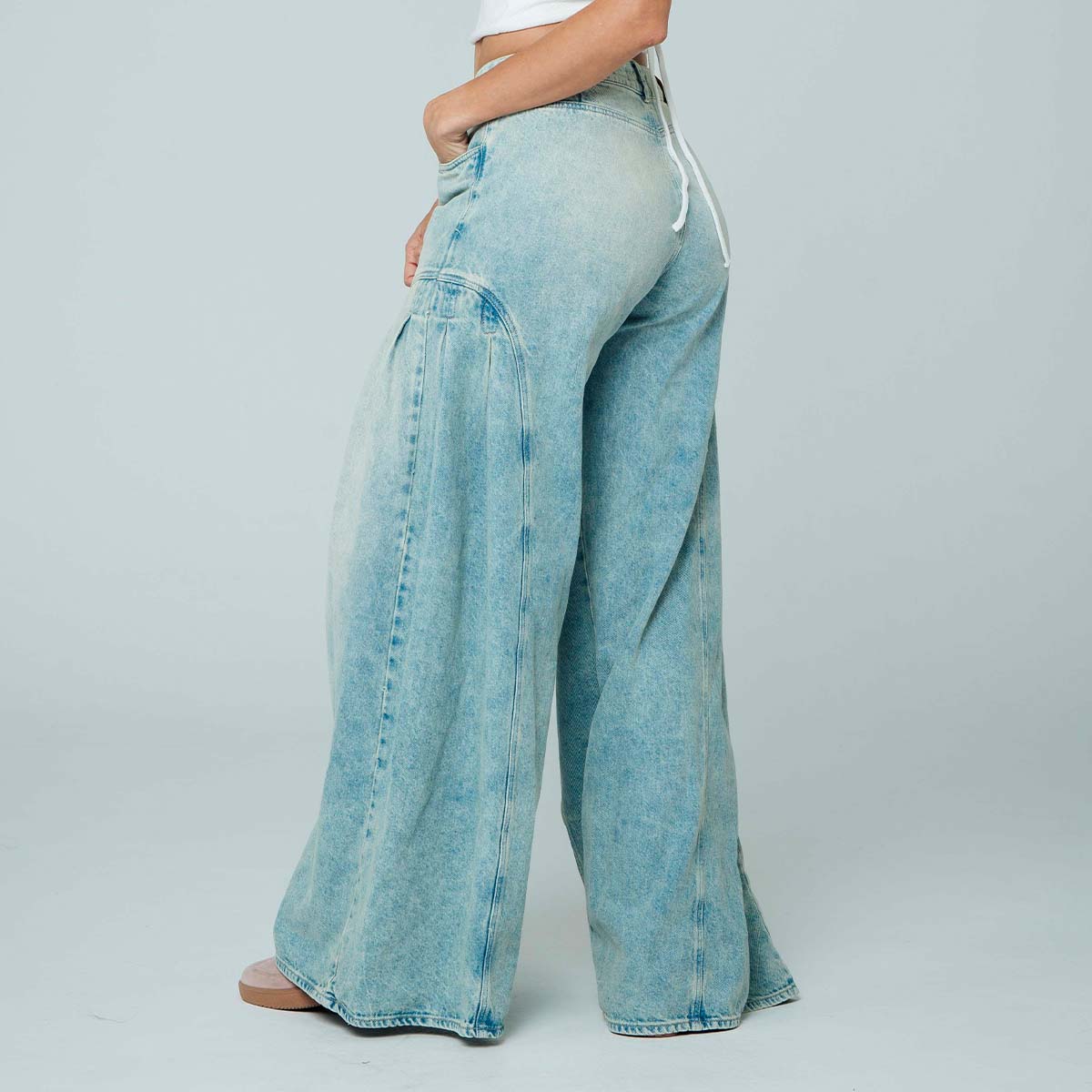 JEAN WIDE LEG TALLE ALTO HAILO