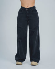 JEAN WIDE LEG TALLE ALTO BRUN