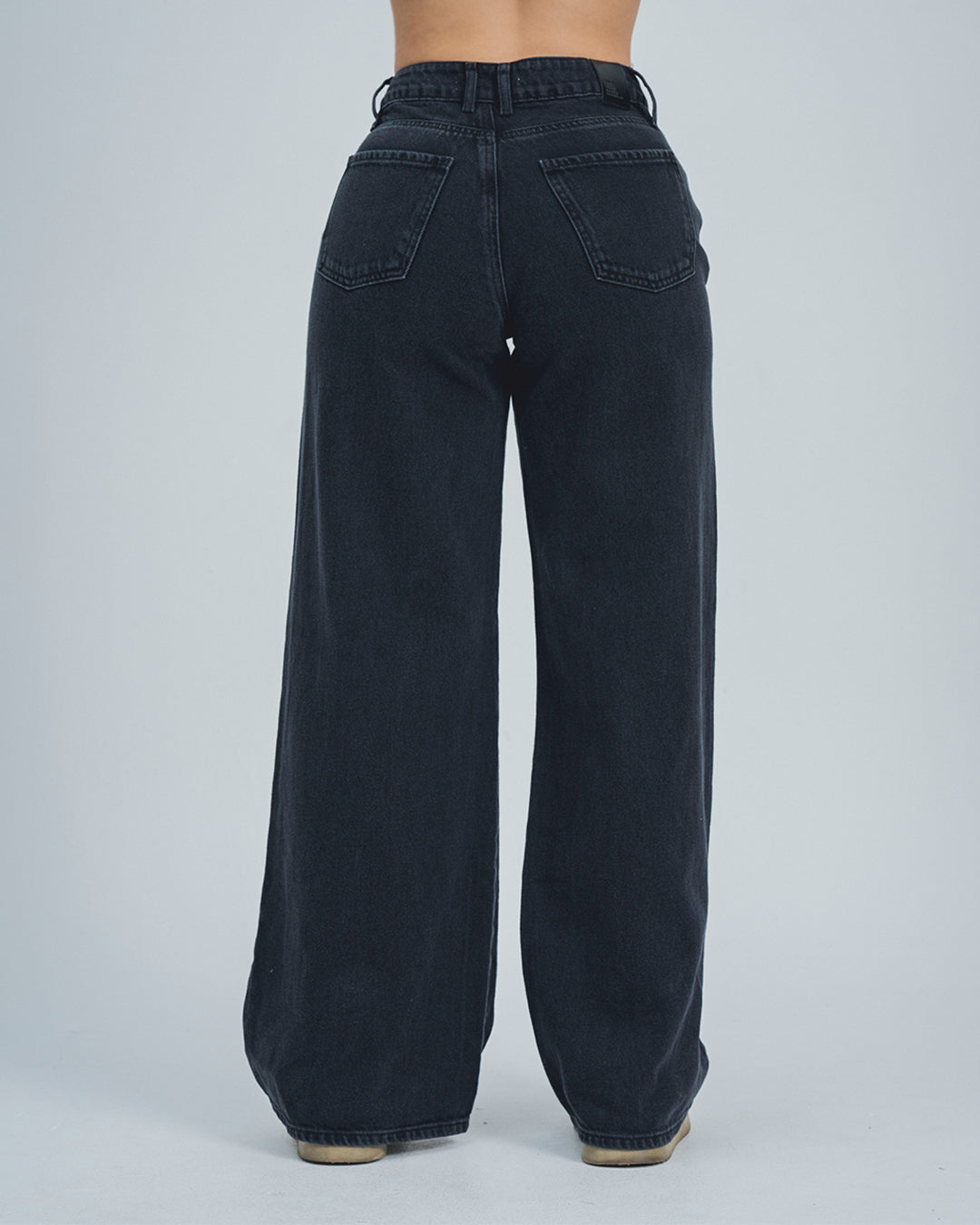 JEAN WIDE LEG TALLE ALTO BRUN