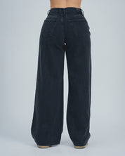 JEAN WIDE LEG TALLE ALTO BRUN