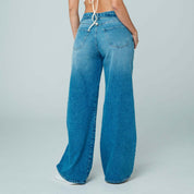 JEAN WIDE LEG TALLE ALTO BOTTI