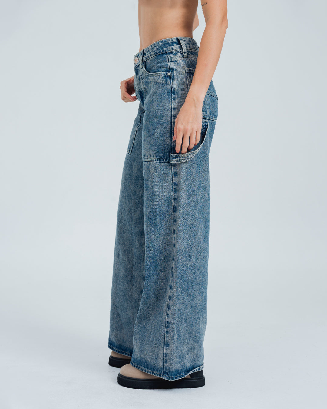 JEAN WIDE LEG TALLE ALTO HAZEL