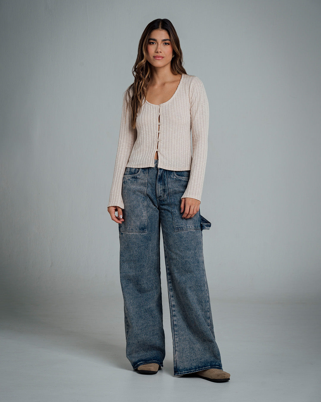 JEAN WIDE LEG TALLE ALTO HAZEL