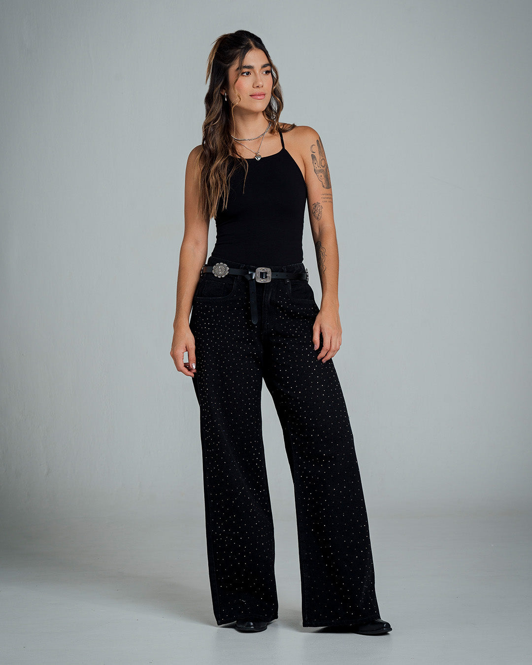 JEAN WIDE LEG TALLE ALTO ELCLU