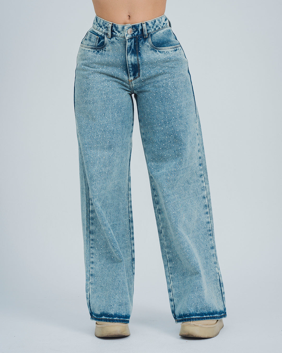 JEAN WIDE LEG TALLE ALTO SALERNO