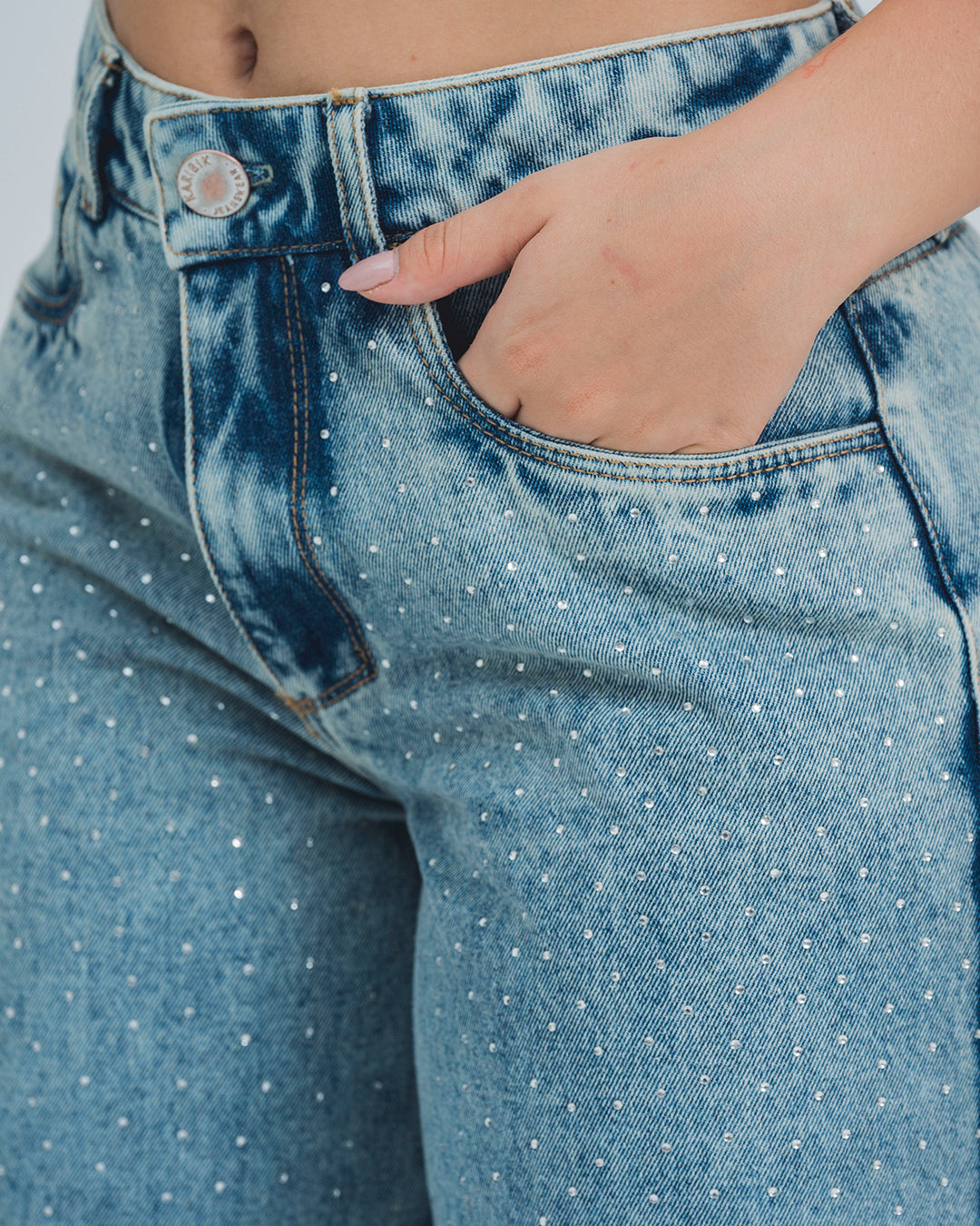 JEAN WIDE LEG TALLE ALTO SALERNO