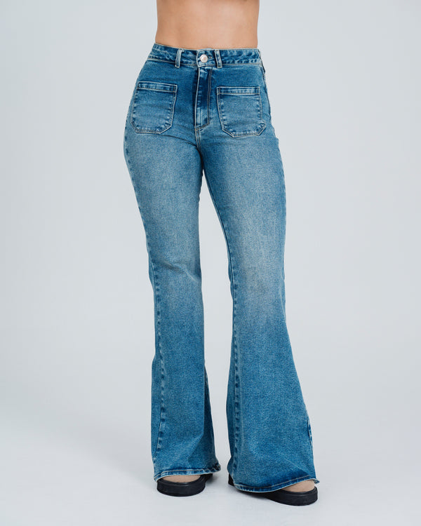 JEAN FLARE TALLE ALTO JULIO