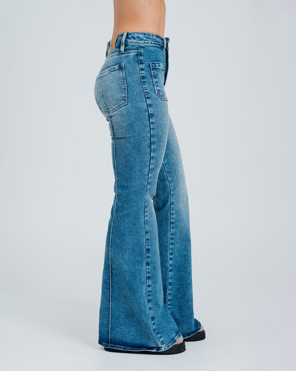 JEAN FLARE TALLE ALTO JULIO