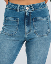 JEAN FLARE TALLE ALTO JULIO