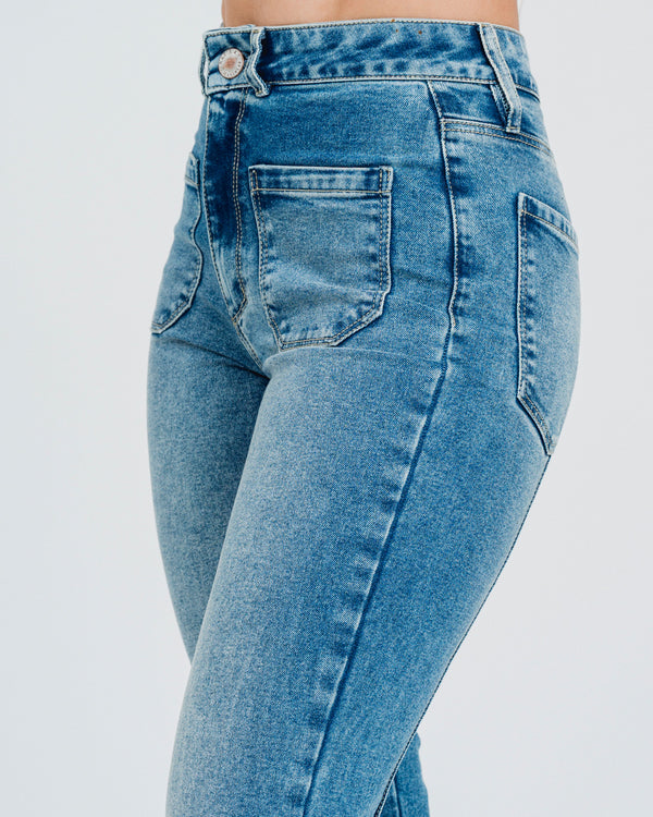JEAN FLARE TALLE ALTO JULIO