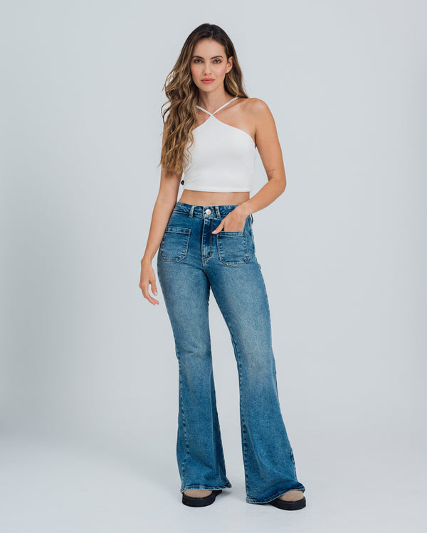 JEAN FLARE TALLE ALTO JULIO