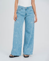 JEAN WIDE LEG TALLE ALTO FARO
