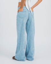 JEAN WIDE LEG TALLE ALTO FARO