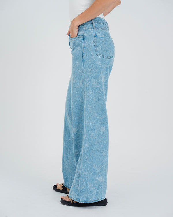 JEAN WIDE LEG TALLE ALTO FARO