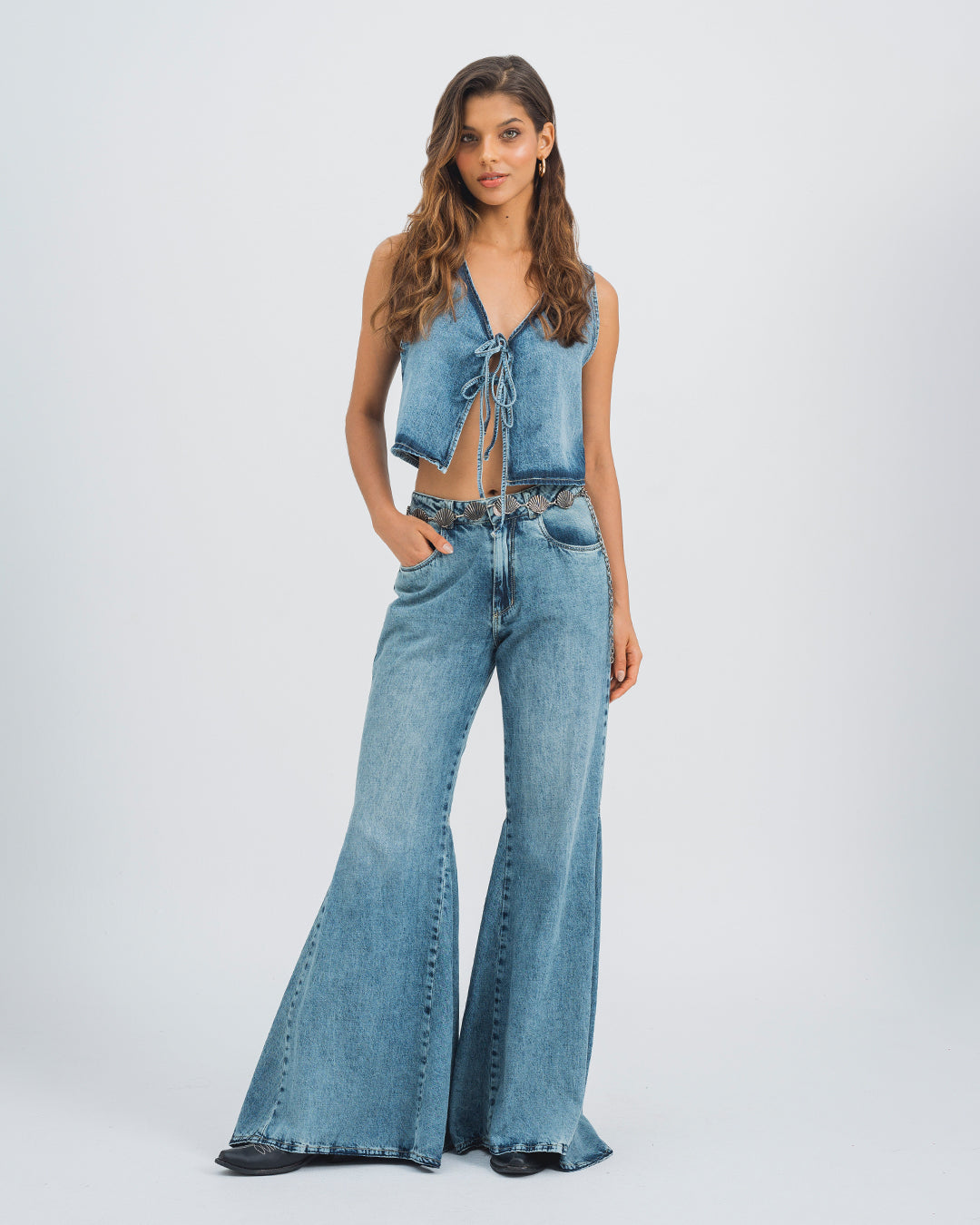 JEAN FLARE TALLE ALTO BRUMARIO