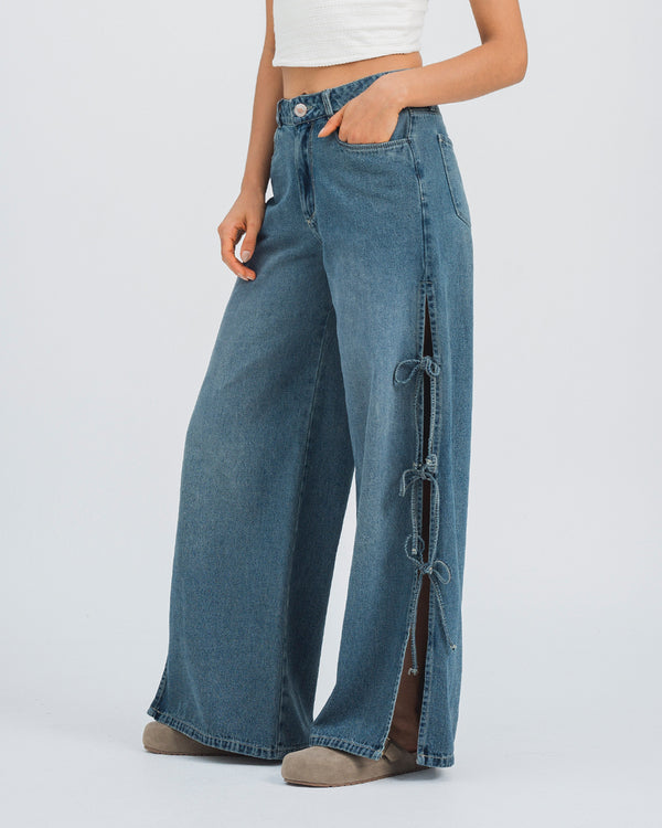JEAN WIDE LEG TALLE ALTO AURIS