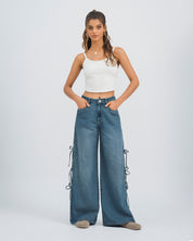 JEAN WIDE LEG TALLE ALTO AURIS