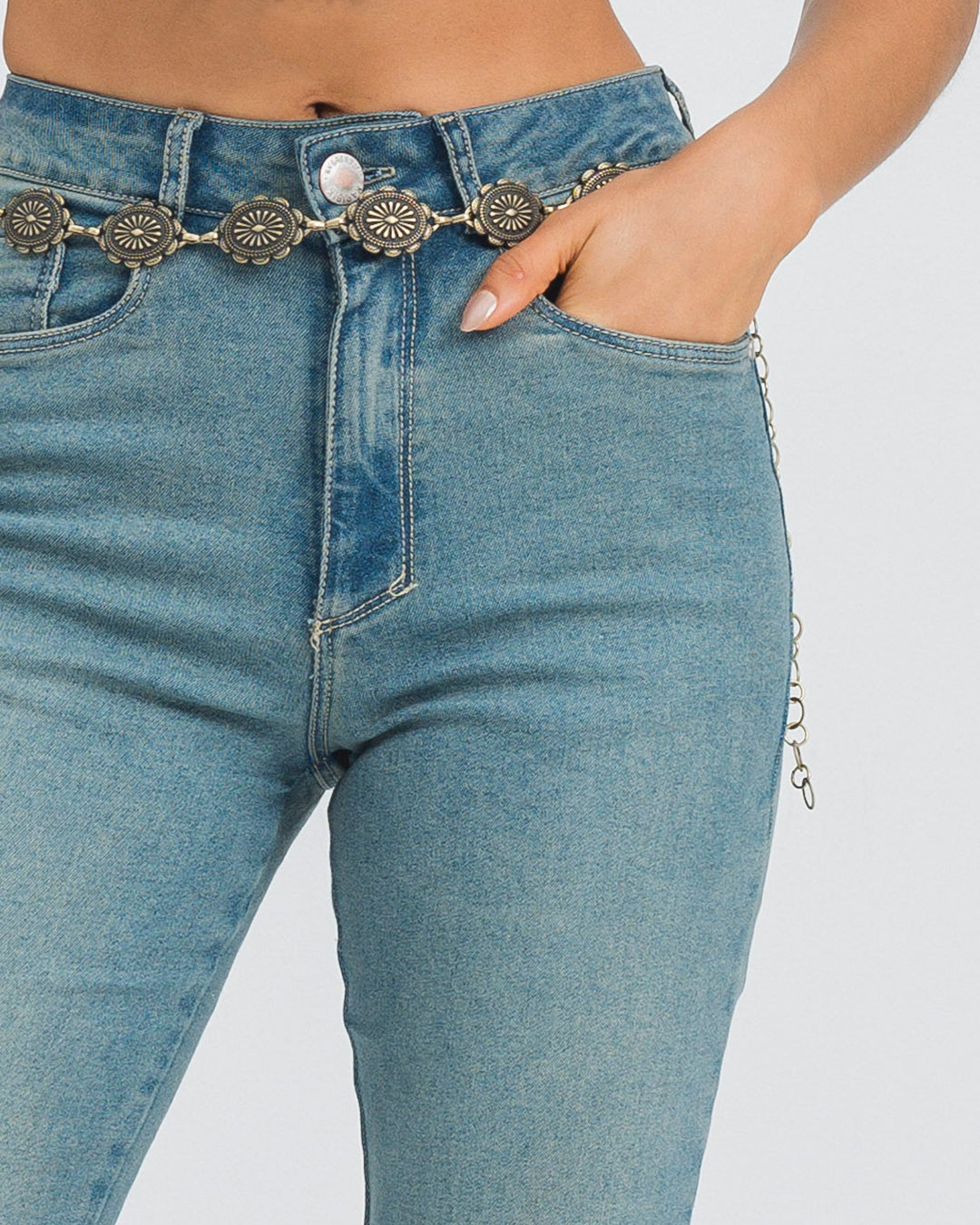 JEAN FLARE TALLE ALTO RAGGI