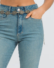 JEAN FLARE TALLE ALTO RAGGI