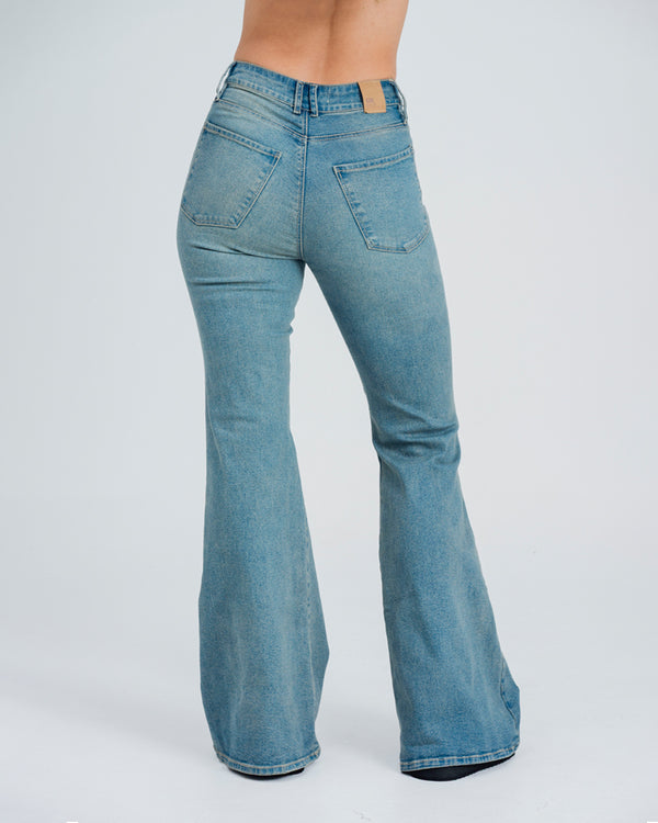 JEAN FLARE TALLE ALTO RAGGI