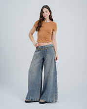 JEAN WIDE LEG TALLE ALTO ZOE