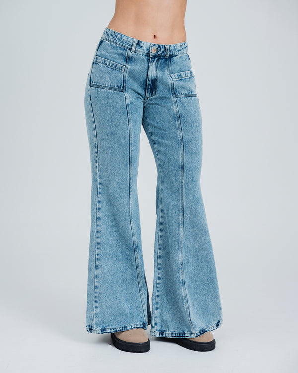 JEAN FLARE TALLE MEDIO HILA