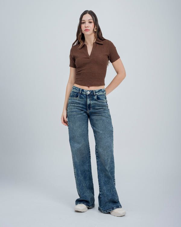 JEAN WIDE LEG TALLE ALTO DANA