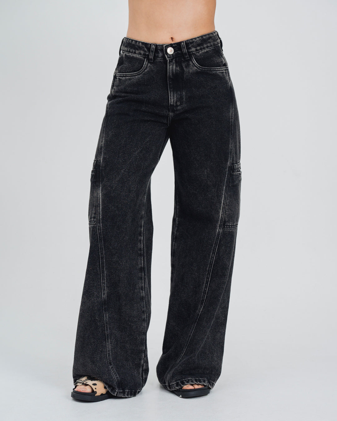 JEAN WIDE LEG TALLE ALTO MANDI