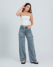 JEAN WIDE LEG TALLE ALTO TESS