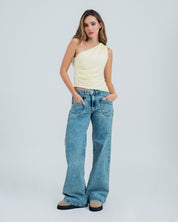 JEAN WIDE LEG TALLE ALTO CLOE