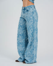 JEAN WIDE LEG TALLE ALTO BLOM