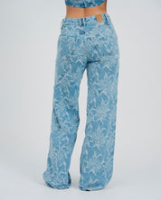 JEAN WIDE LEG TALLE ALTO BLOM