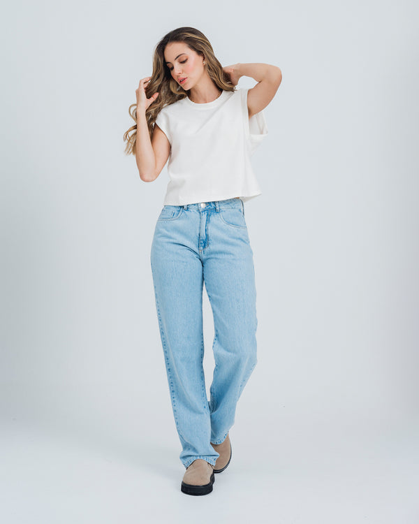 JEAN MOMFIT BOTA AJUS TALLE ALTO LUCIO