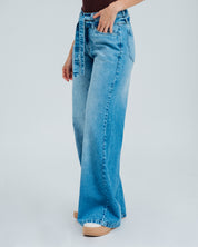 JEAN WIDE LEG TALLE ALTO BOTTINE