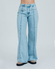 JEAN WIDE LEG TALLE ALTO ARANA