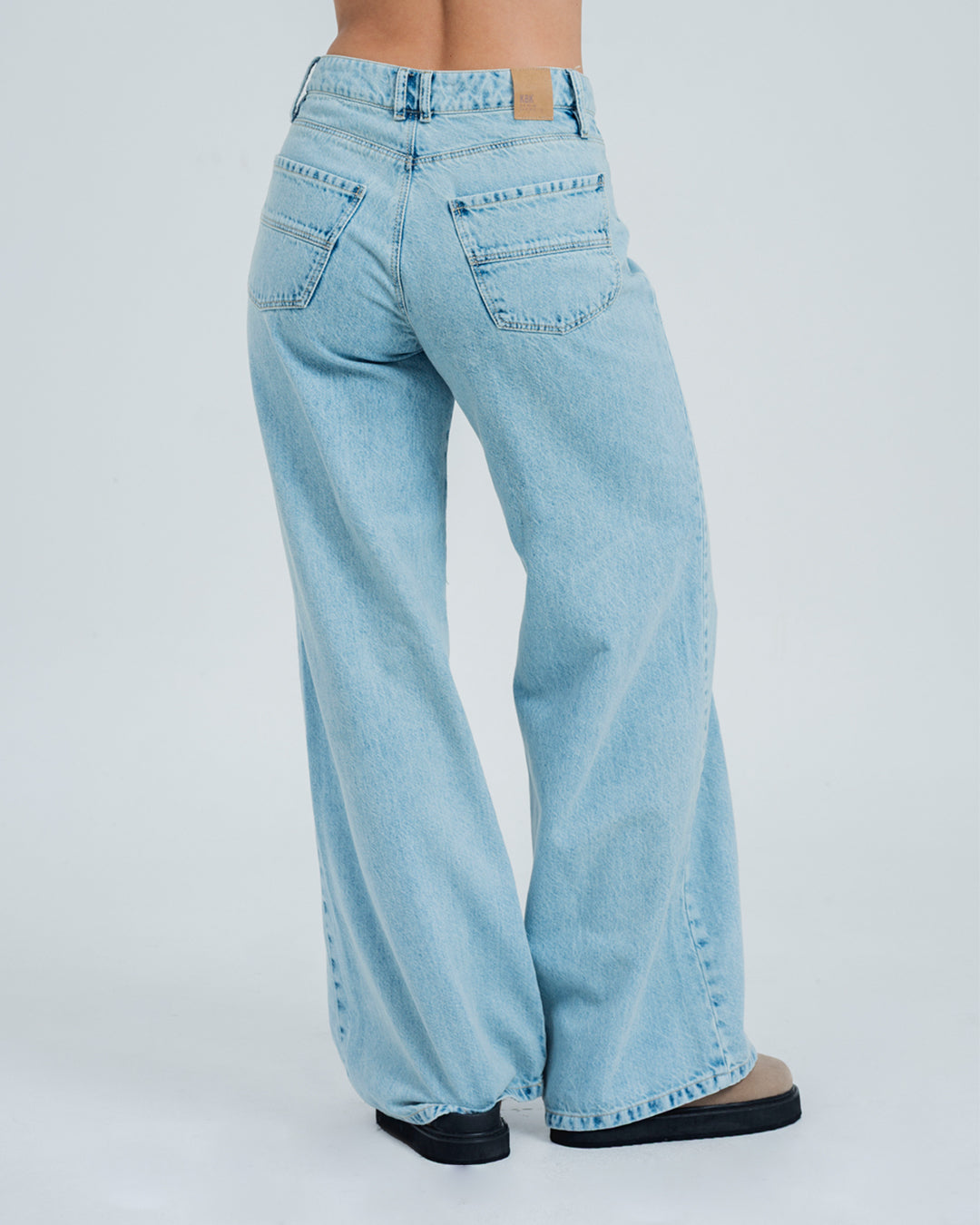 JEAN WIDE LEG TALLE ALTO ARANA