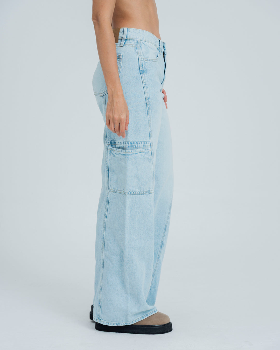 JEAN WIDE LEG TALLE ALTO MAREI