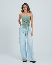 JEAN WIDE LEG TALLE ALTO MAREI