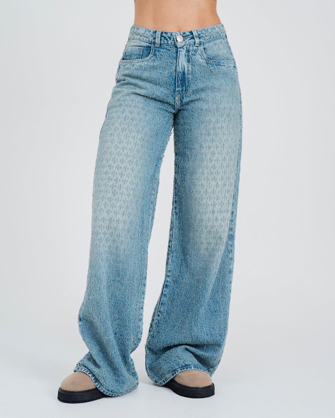 JEAN WIDE LEG TALLE ALTO VIRI