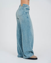 JEAN WIDE LEG TALLE ALTO VIRI
