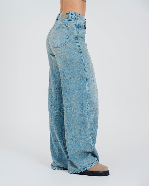 JEAN WIDE LEG TALLE ALTO VIRI