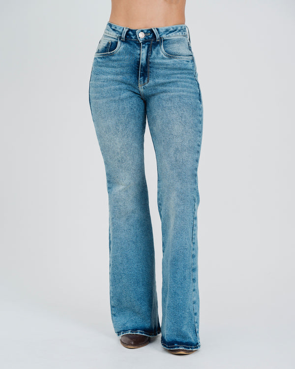 JEAN FLARE TALLE ALTO BRASS