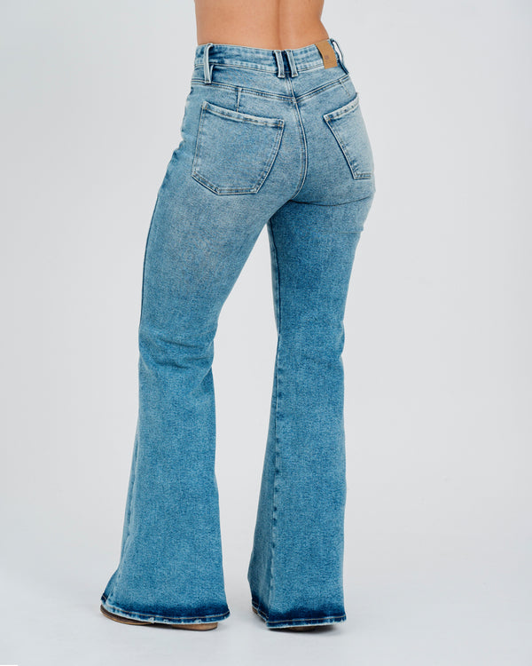 JEAN FLARE TALLE ALTO BRASS