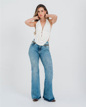JEAN FLARE TALLE ALTO BRASS
