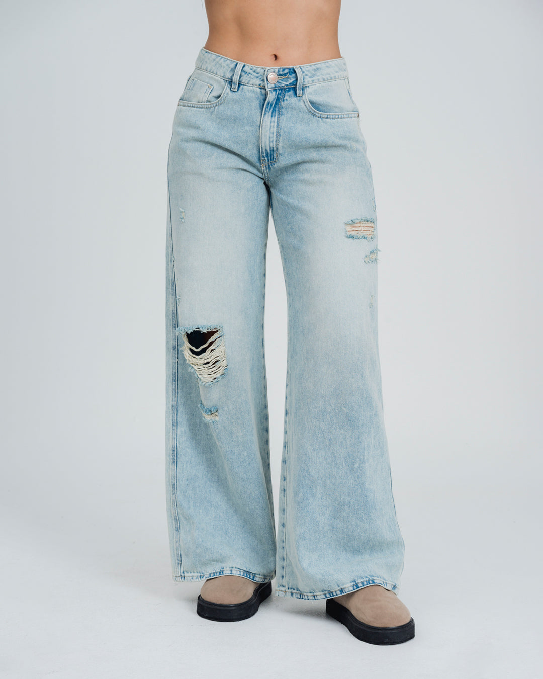 JEAN WIDE LEG TALLE ALTO ELY