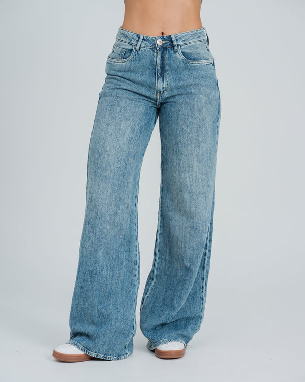 JEAN WIDE LEG TALLE ALTO RISORT