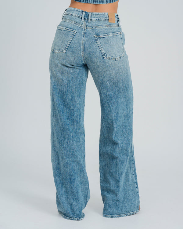 JEAN WIDE LEG TALLE ALTO RISORT