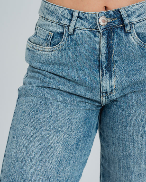 JEAN WIDE LEG TALLE ALTO RISORT