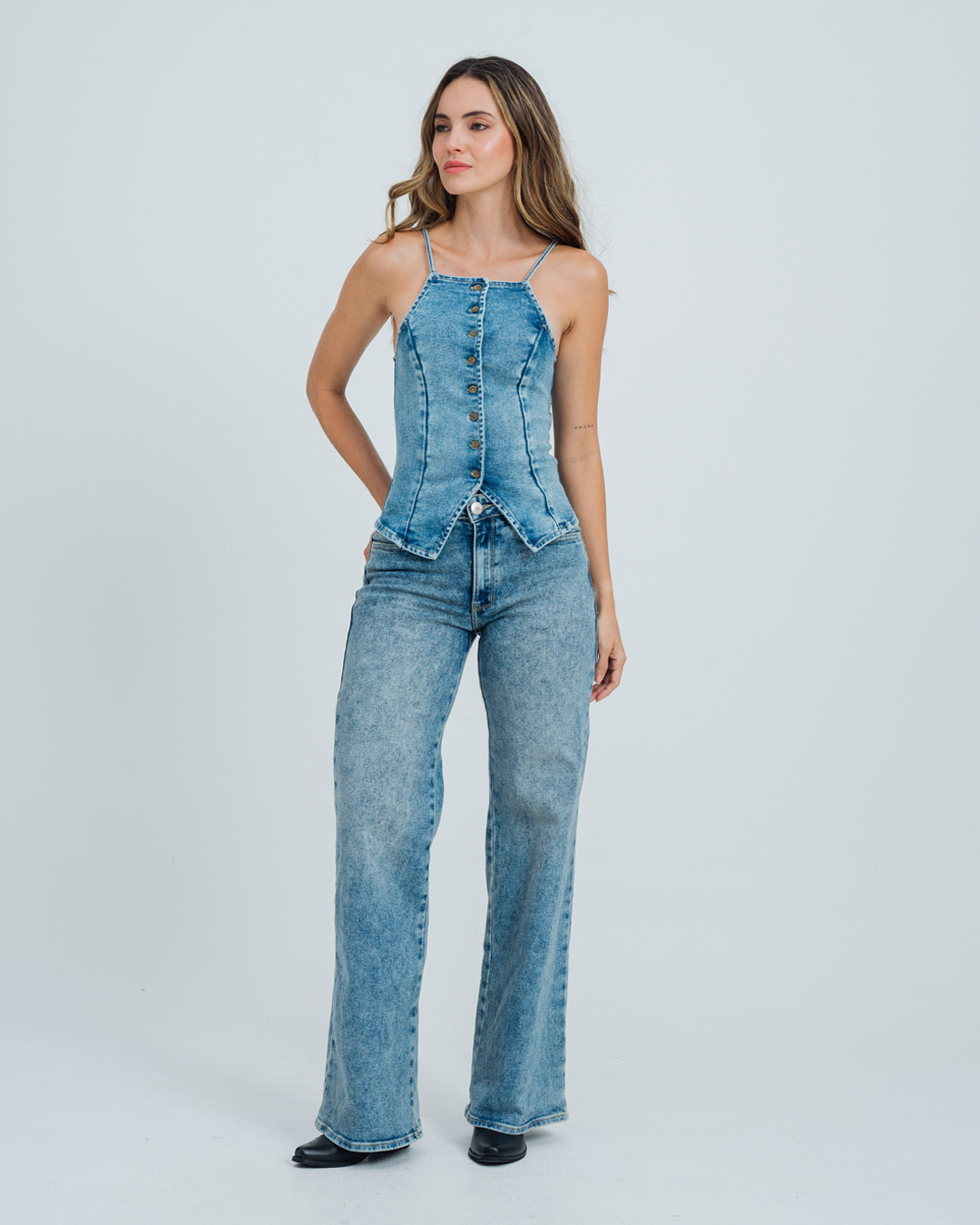 JEAN WIDE LEG TALLE ALTO JACE