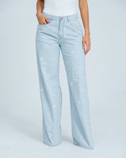 JEAN WIDE LEG TALLE ALTO BRILA